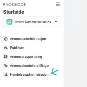 events manager eller hendelsesadministrasjon