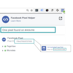 Business manager facebook pixel hjelper Chrome Extention