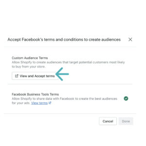 Facebook pixel i Shopify nettbutikk retningslinjer for bruk